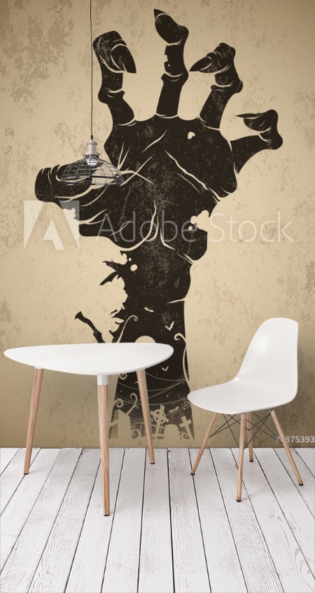 Image de Vintage halloween icon - zombie hand